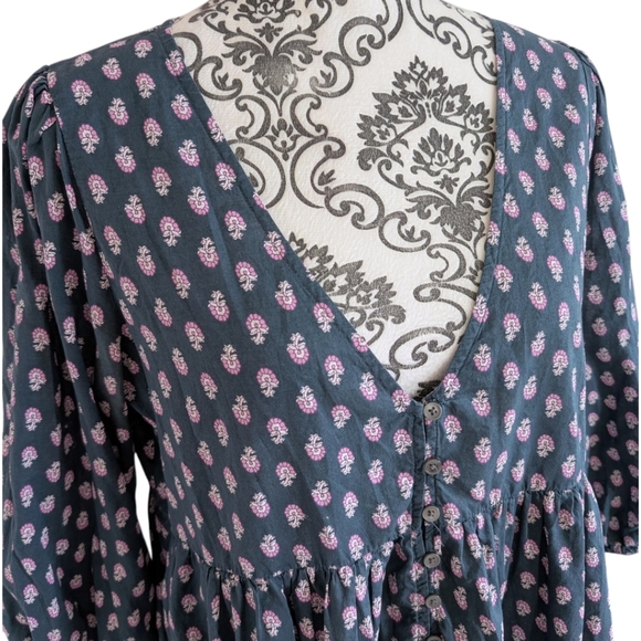 J. Crew Tiered Dress Women S Romantic 90s Babydoll Cottage Puff Sleeve Cotton - Picture 6 of 16